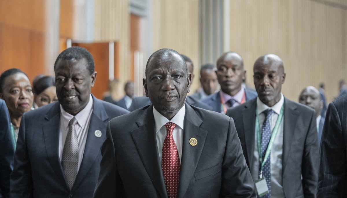 Kenyan President William Ruto during the 38th African Union summit, in Addis Ababa, 16 February 2025.