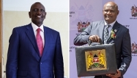 Kenyan President William Ruto (left) and Cabinet Secretary for Treasury John Mbadi.