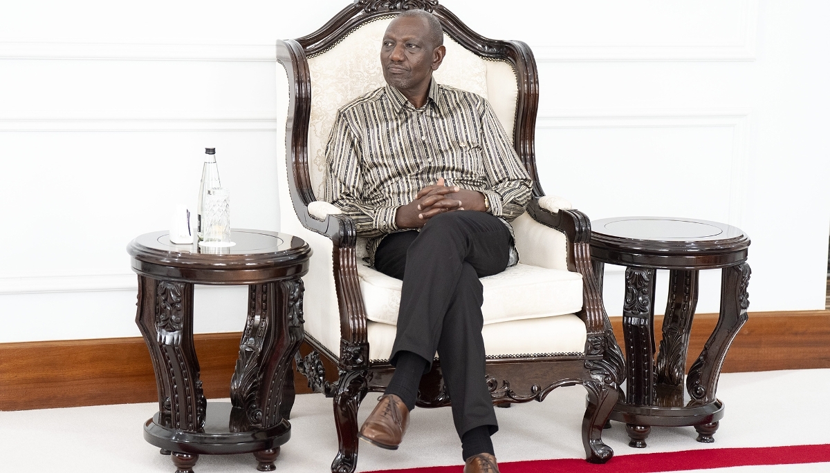 Kenyan President William Ruto at State House in Nairobi on 25 February 2026.
