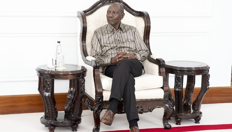 Kenyan President William Ruto at State House in Nairobi on 25 February 2026.