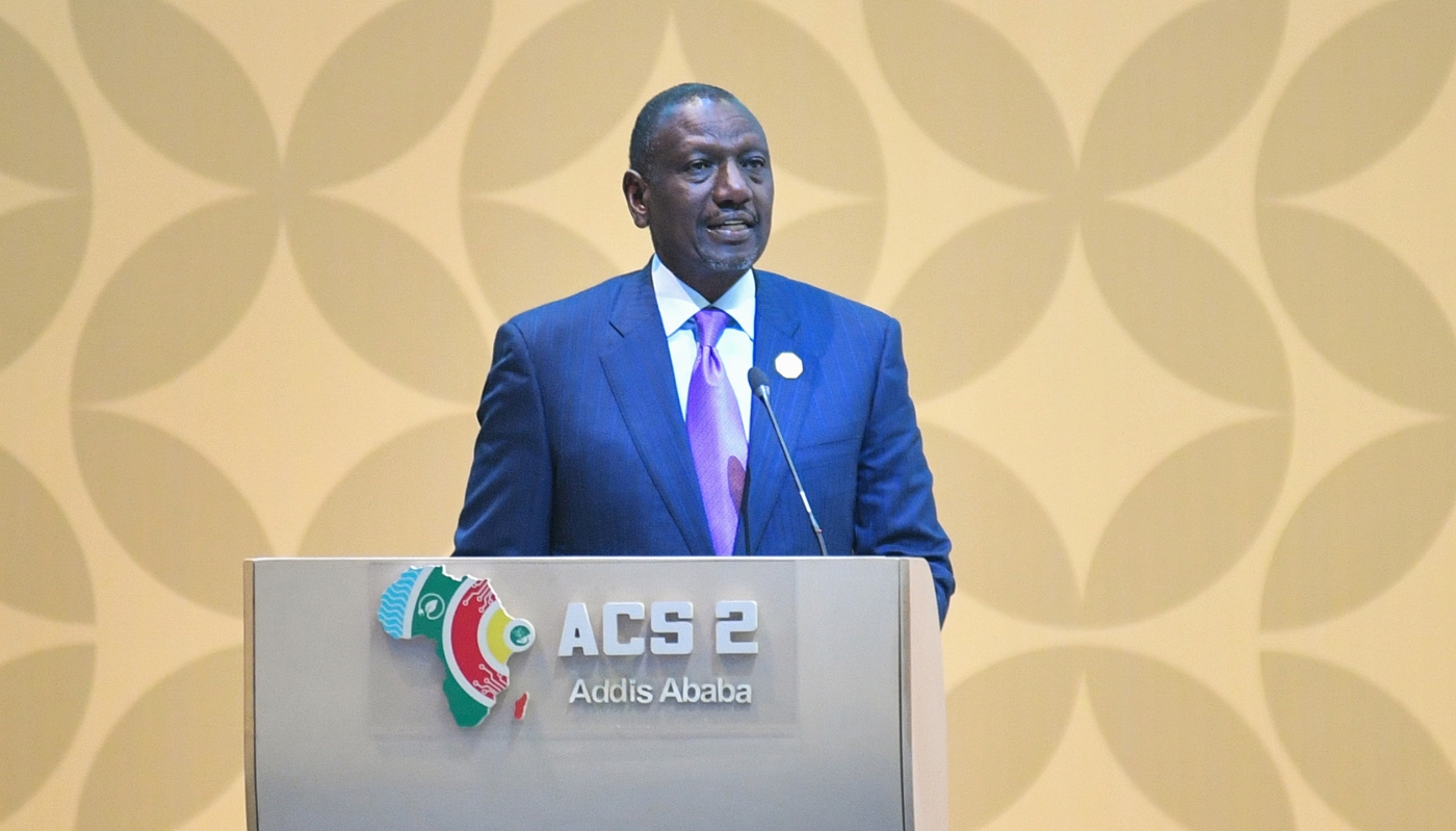 Kenyan President William Ruto in Addis Ababa on 8 September 2025.