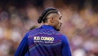 Brazilian footballer Raphinha during a Barcelona match at Camp Nou in Barcelona, Spain, on 29 November 2025.