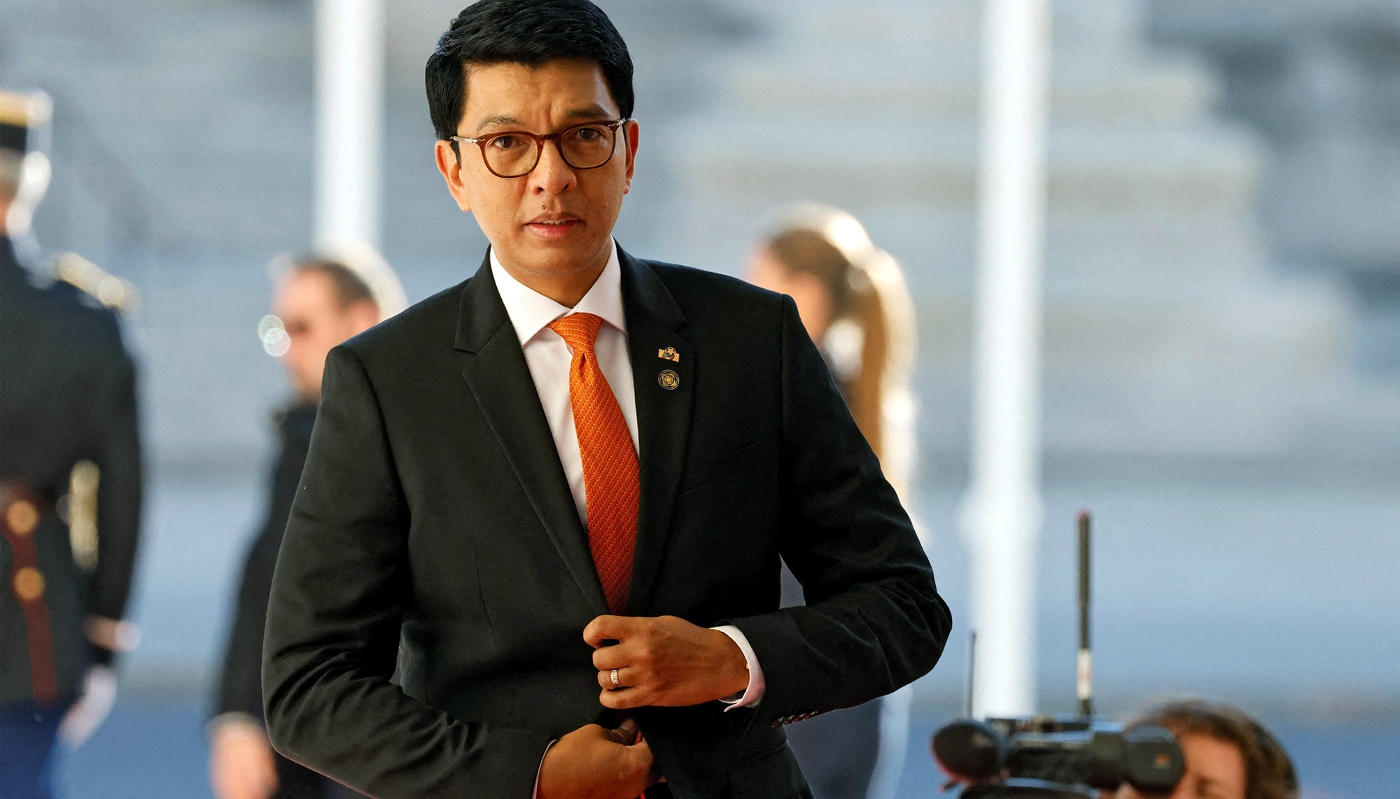 Madagascar President Andry Rajoelina in Paris, France, on 5 October 2024.