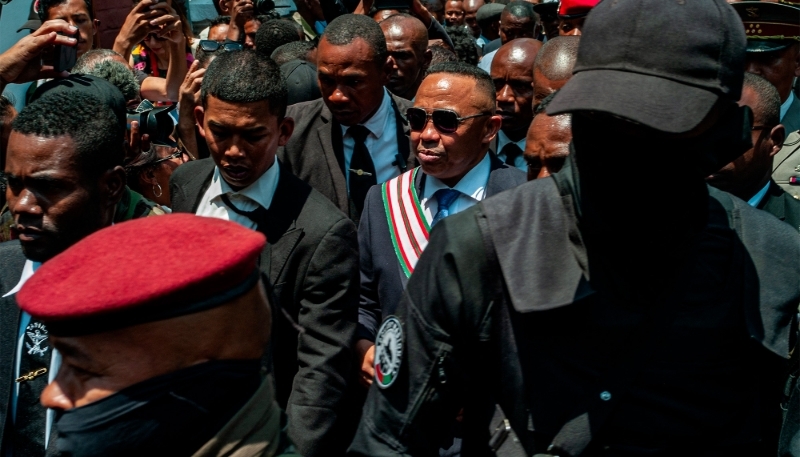 Colonel Michael Randrianirina in Antananarivo on 17 October 2025. 