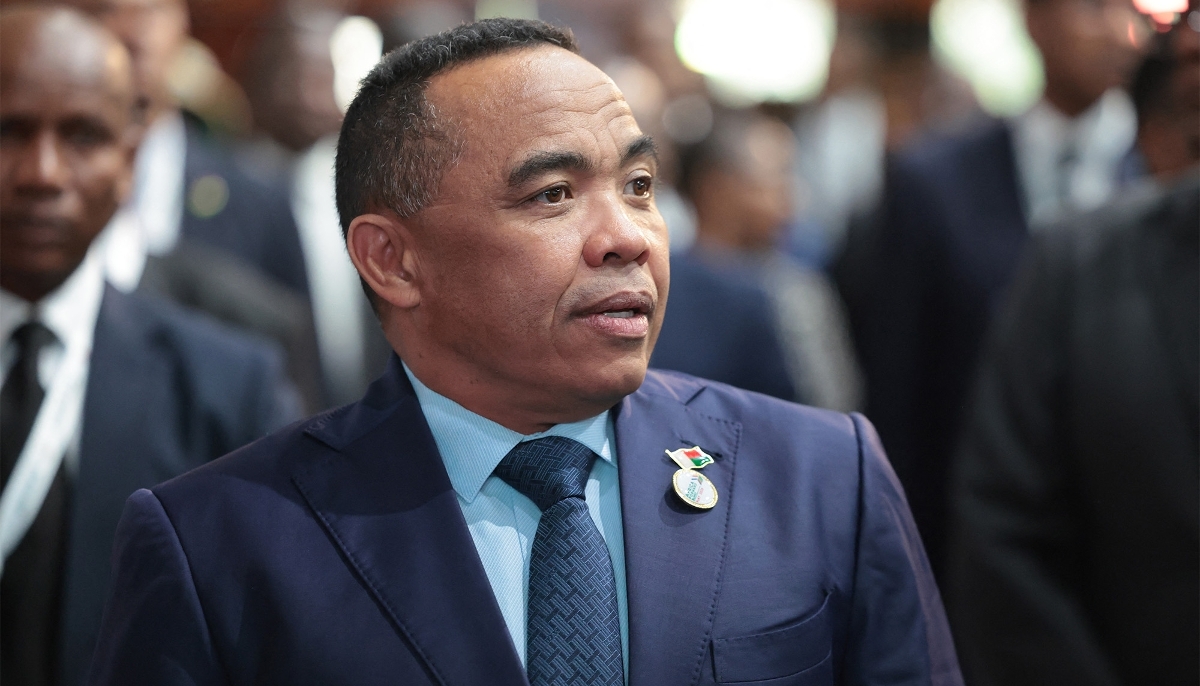 Malagasy President Michael Randrianirina in Nairobi, on 12 May 2026.