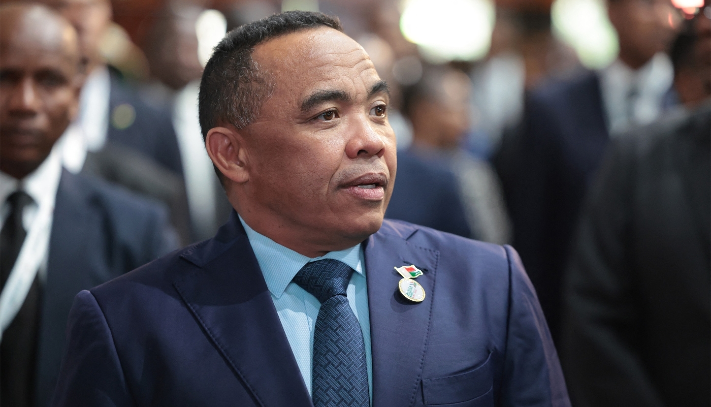 Malagasy President Michael Randrianirina in Nairobi, on 12 May 2026.