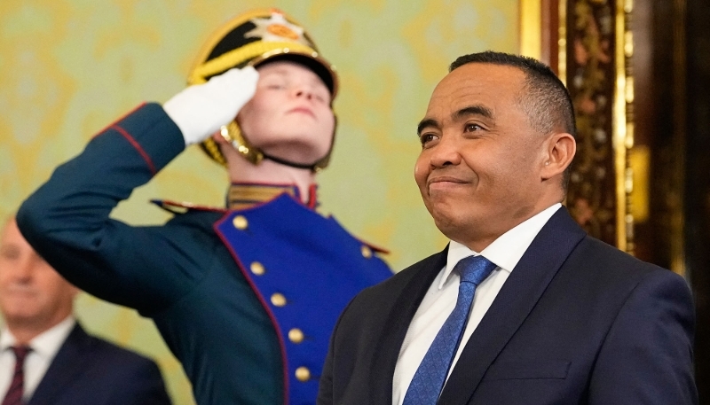 Colonel Randrianirina during his visit to Moscow on 19 February 2026.