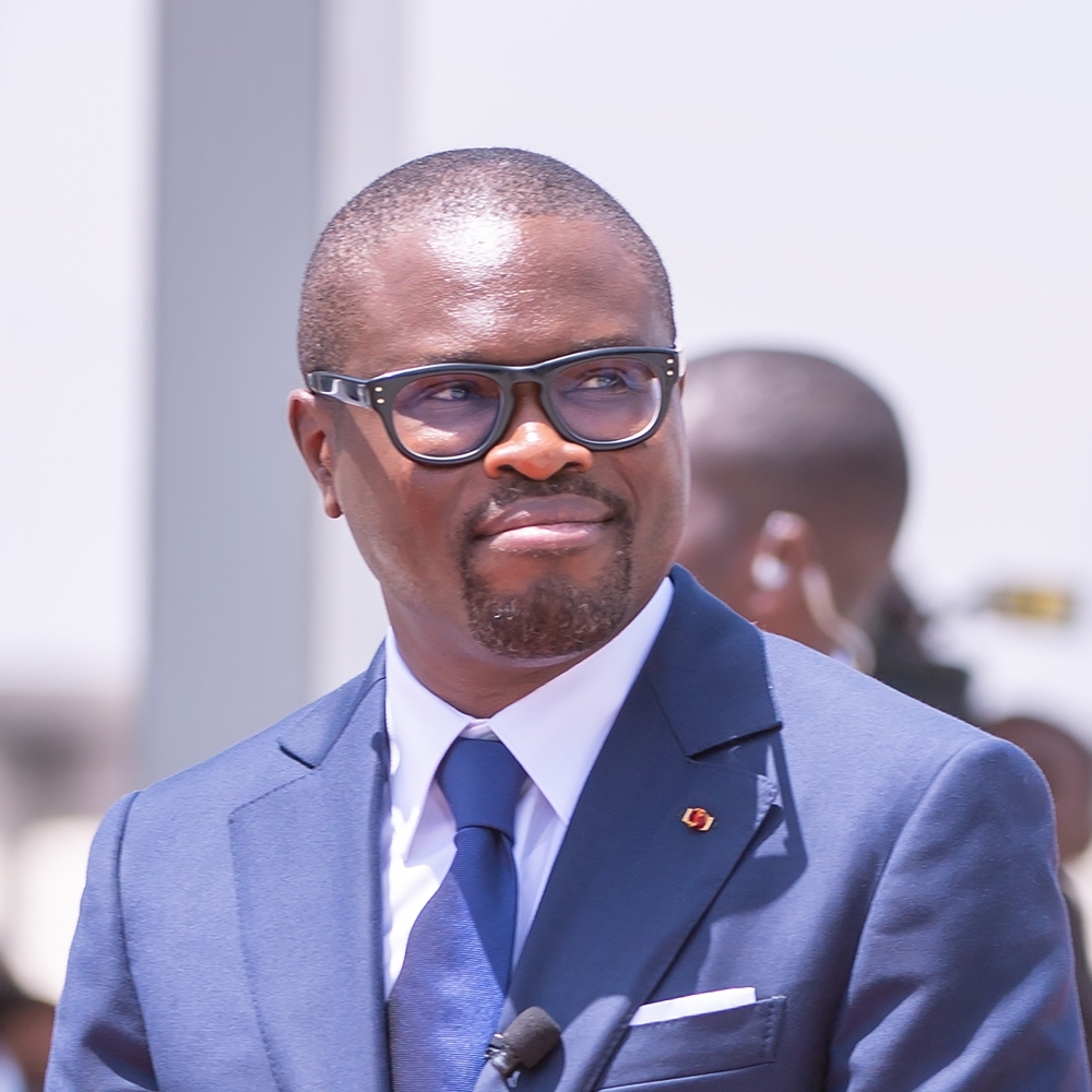 President of Benin Romuald Wadagni in Cotonou, on 24 May 2026.