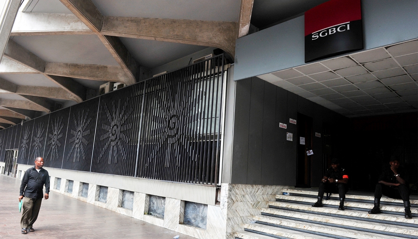 The headquarters of SGBCI, the Ivorian subsidiary of France's Société Générale, in Abidjan, in February 2011.