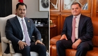 Deputy commander of the Libyan National Army, Saddam Haftar (left) and Prime Minister of the Government of National Unity Abdul Hamid Dbeibeh.