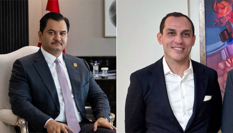 Photomontage (from left): Saddam Haftar, head of the Libyan National Army; Ibrahim Dbeibeh, adviser to the Government of National Unity's PM.