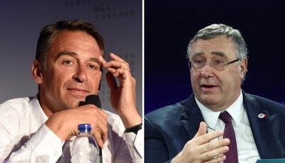 Olivier Sadran, chairman and founder of Newrest, and Patrick Pouyanné, CEO of TotalEnergies.