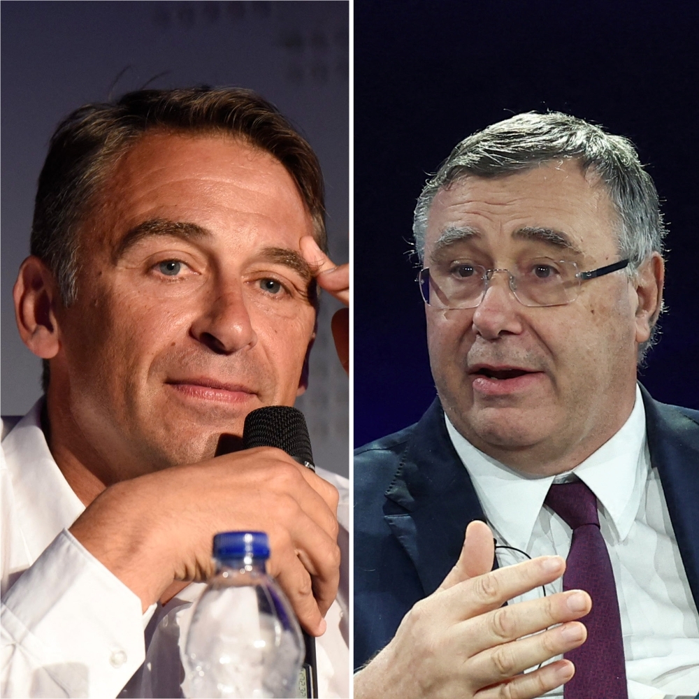 Olivier Sadran, chairman and founder of Newrest, and Patrick Pouyanné, CEO of TotalEnergies.