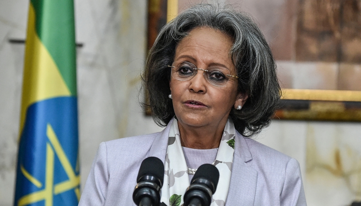 Former Ethiopian president Sahle-Work Zewde in Abidjan, in December 2021.