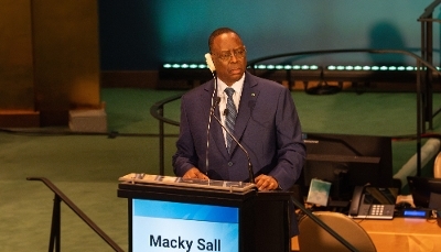 Macky Sall presents his candidacy for the United Nations post in New York on 23 July 2026.