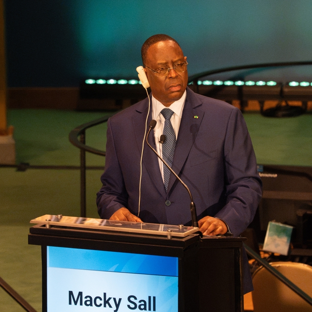 Macky Sall presents his candidacy for the United Nations post in New York on 23 July 2026.