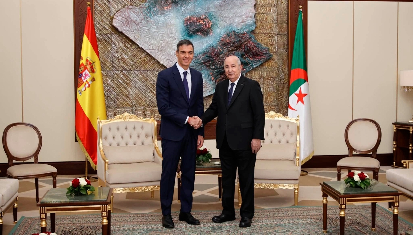 Spanish PM Pedro Sánchez and Algerian President Abdelmadjid Tebboune, in Algiers, on 20 July 2026.