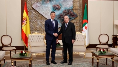 Spanish PM Pedro Sánchez and Algerian President Abdelmadjid Tebboune, in Algiers, on 20 July 2026.