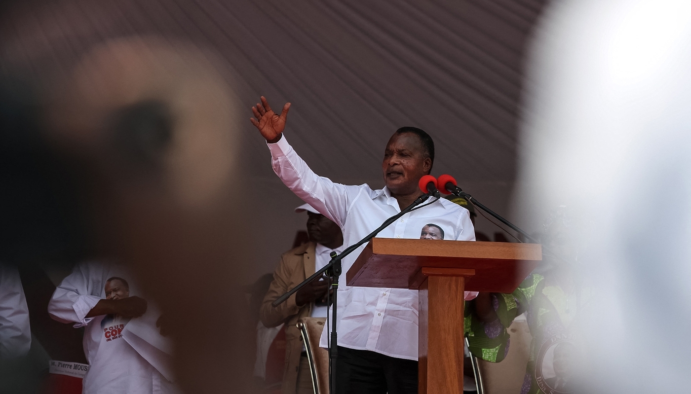 Congo President Denis Sassou-Nguesso, in Brazzaville on 13 March 2026.