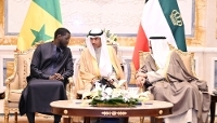 Bassirou Diomaye Faye with Emir of Kuwait Meshal Al-Ahmad Al-Jaber Al-Sabah at Bayan Palace in Kuwait City, on 13 January 2026.