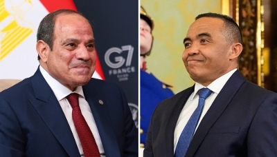 Egyptian President Abdel Fattah al-Sisi and his Malagasy counterpart, Michael Randrianirina.