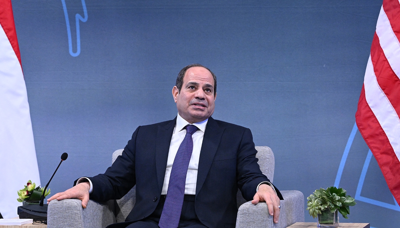 Abdel Fattah al-Sisi in Washington, DC on 14 December 2022.