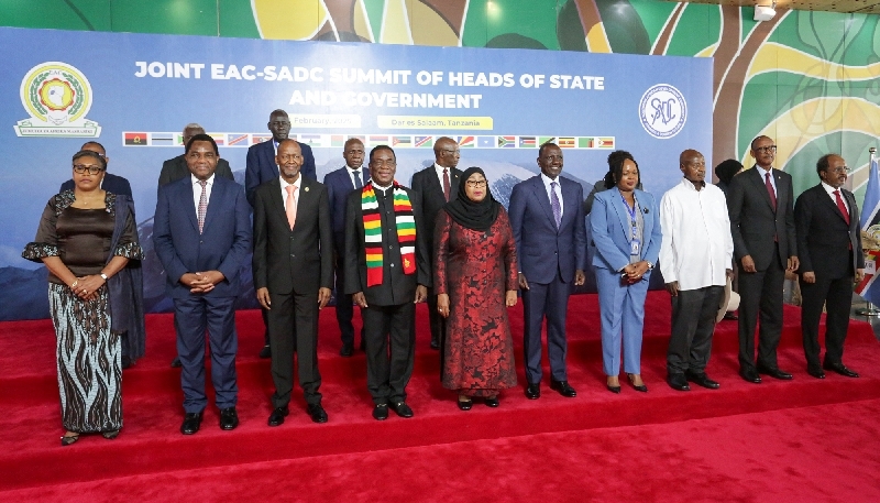 The heads of state and government of the member countries of the East African Community gathered in Dar es Salaam, Tanzania, on 8 February 2025.