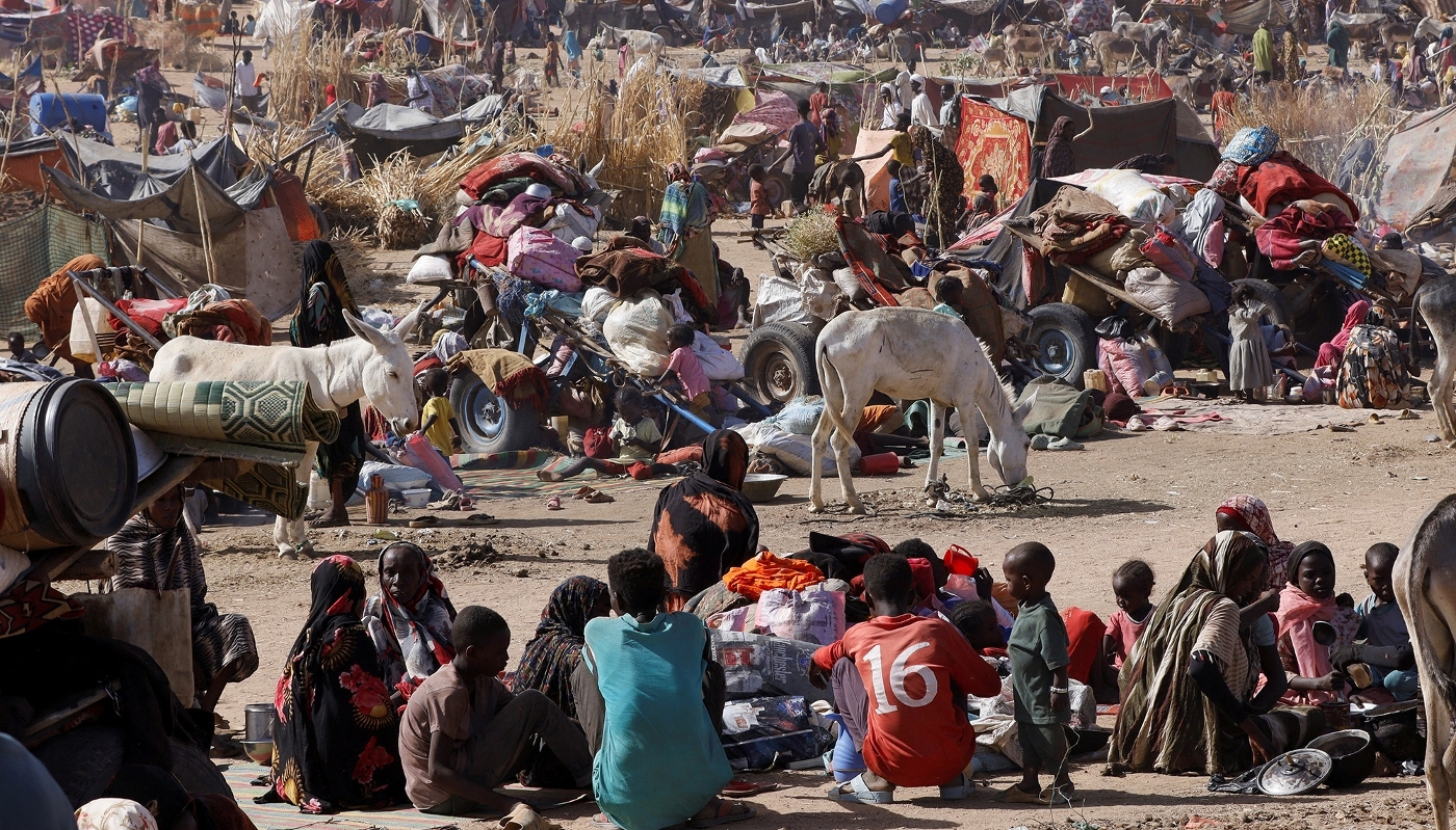 A refugee camp in the town of Tawila, in Darfur, Sudan, in April 2025.