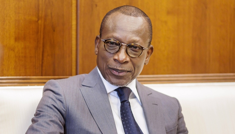 The president of Benin, Patrice Talon, in Cotonou on 7 March 2024.