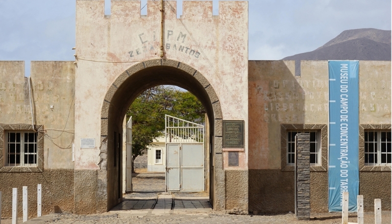 The entrance to the Tarrafal camp, June 2022.