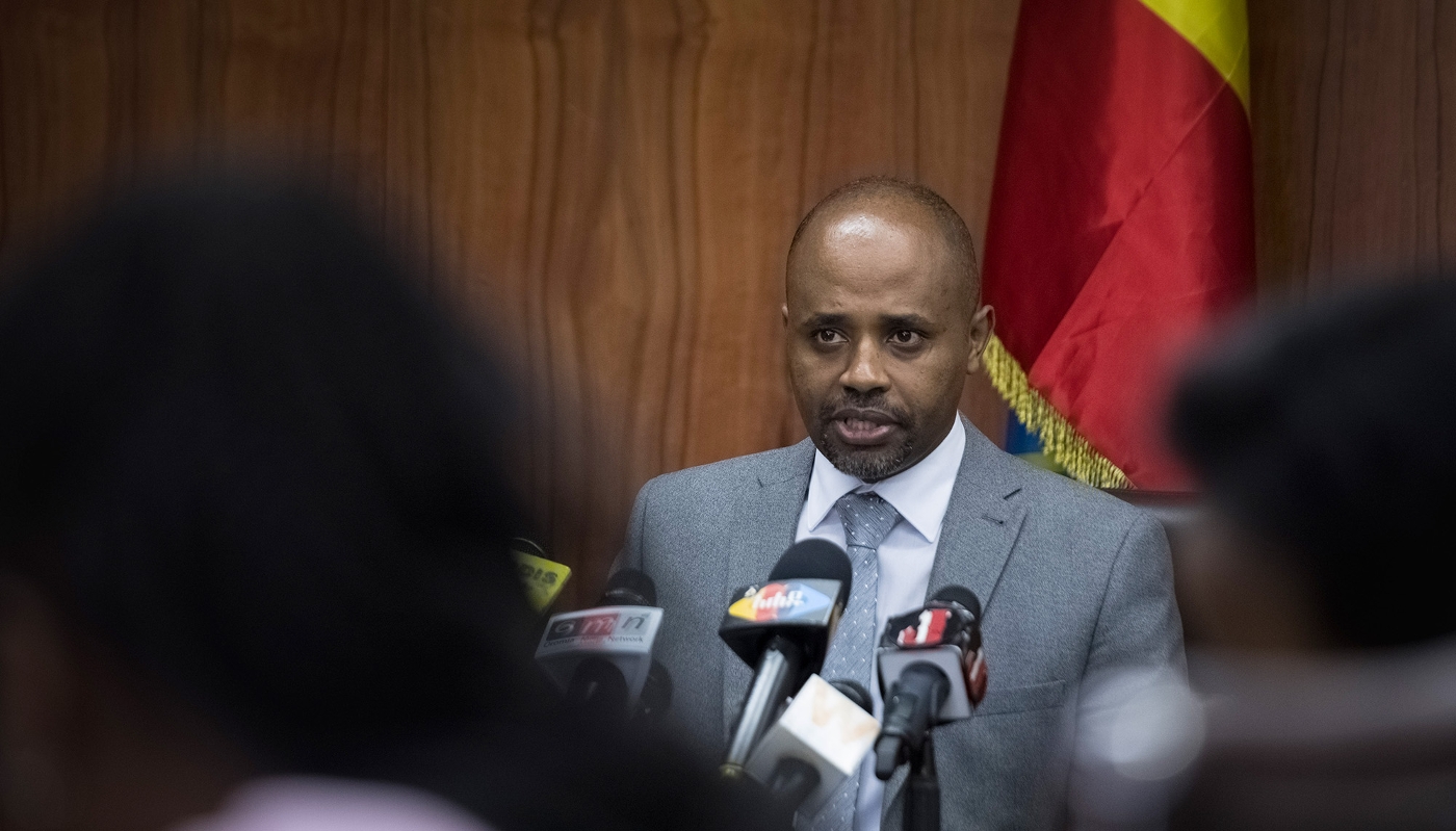 Eyob Tekalign Tolina, State Minister of Finance, in Addis Ababa, in July 2019.