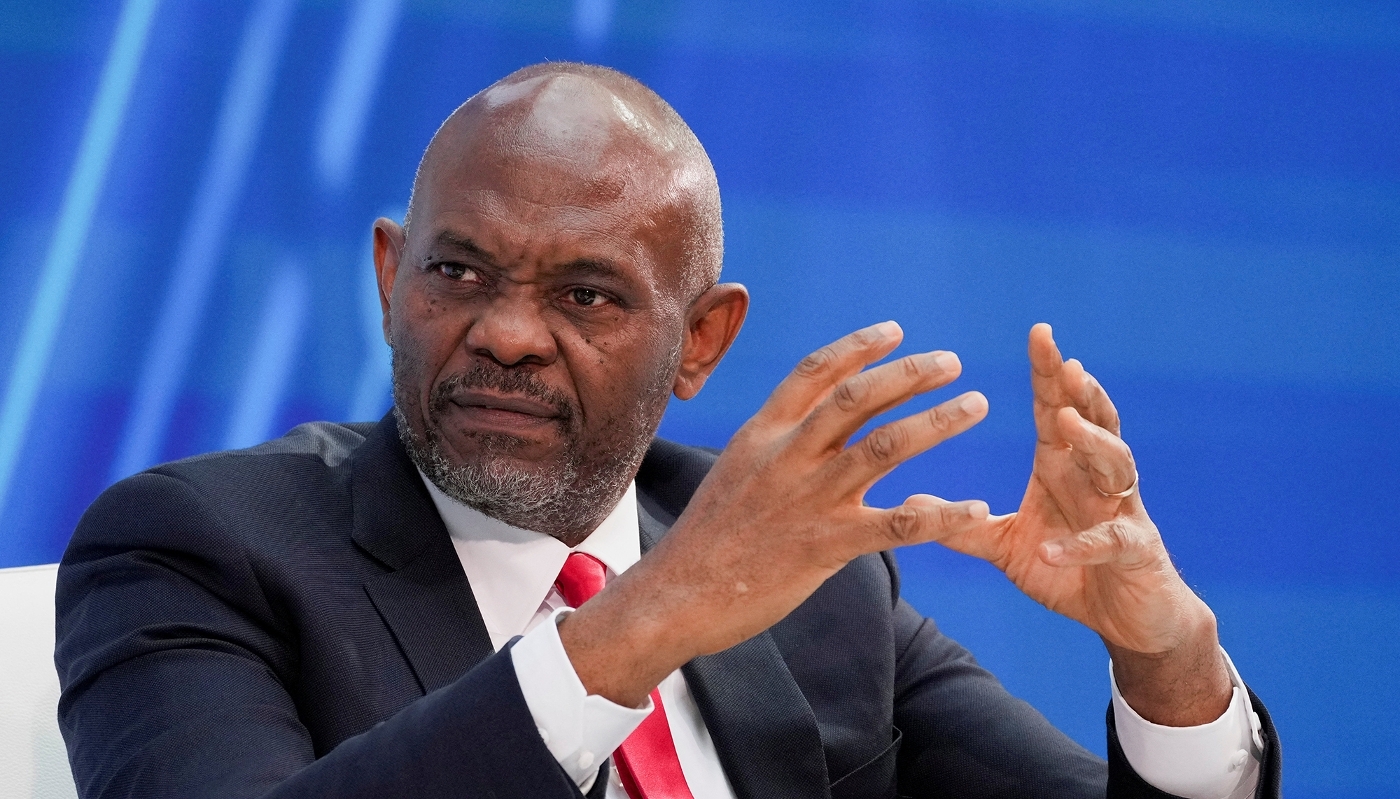 Tony Elumelu, chairman of the United Bank for Africa, in Washington, 15 October 2025.