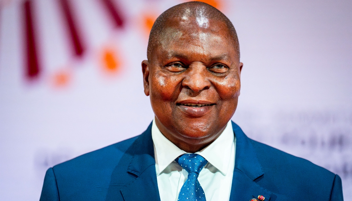 Faustin-Archange Touadéra, CAR President, in Paris, France, on 25 July 2024. 