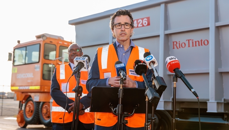 Simon Trott, Rio Tinto CEO, in Perth, Australia, in 2023.