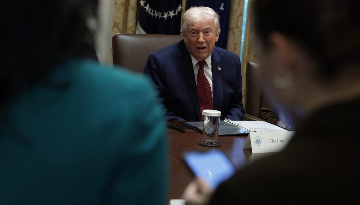 US President Donald Trump in Washington DC, on 8 December 2025.