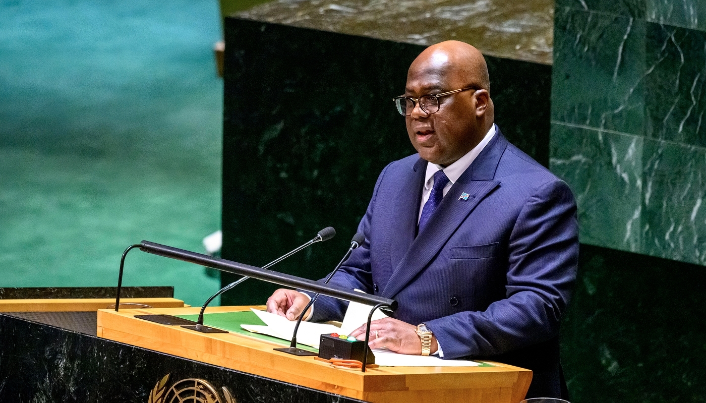 President of the DRC Félix Tshisekedi in New York, on 20 September 2023.