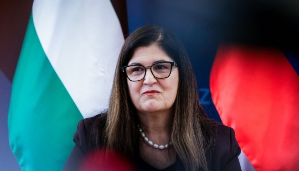 Palestinian Foreign Minister Varsen Aghabekian Shahin during her official visit to Slovenia on 25 August 2025.
