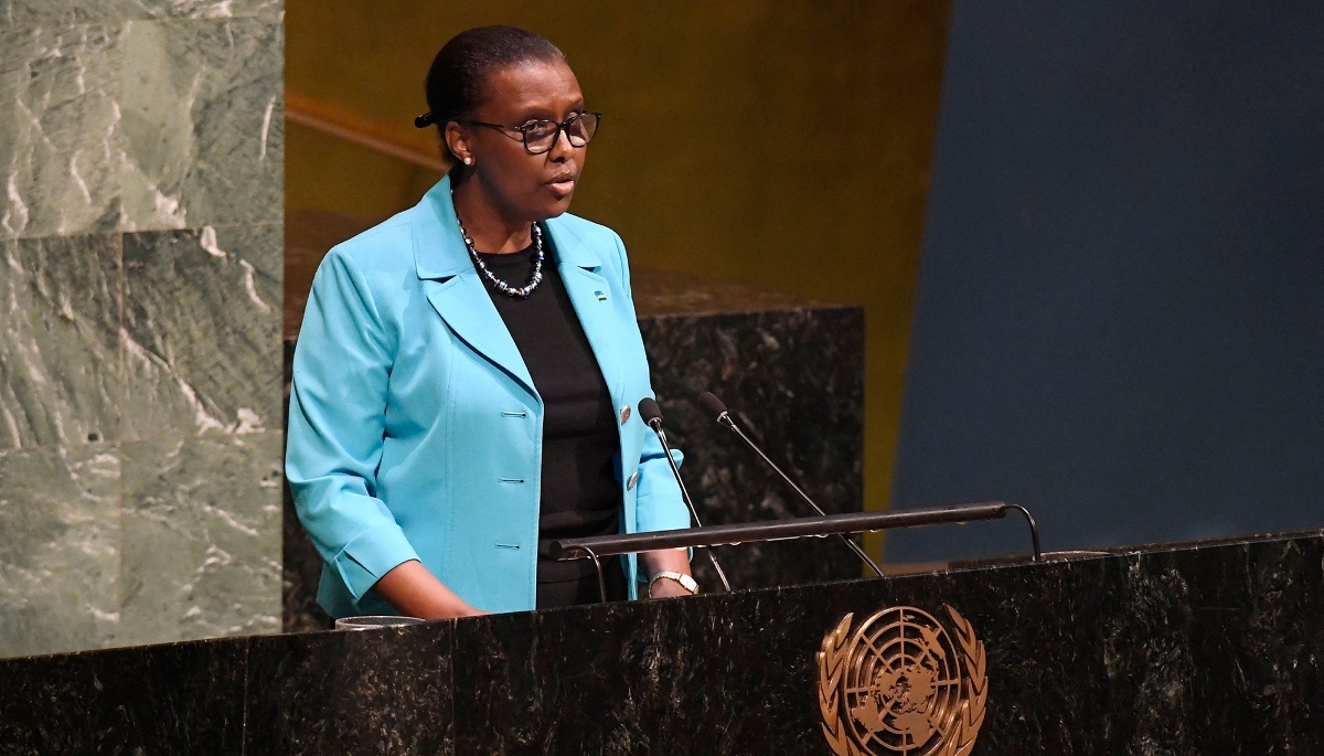 Valentine Rugwabiza, chief of the United Nations mission in CAR (MINUSCA), in New York in January 2018.