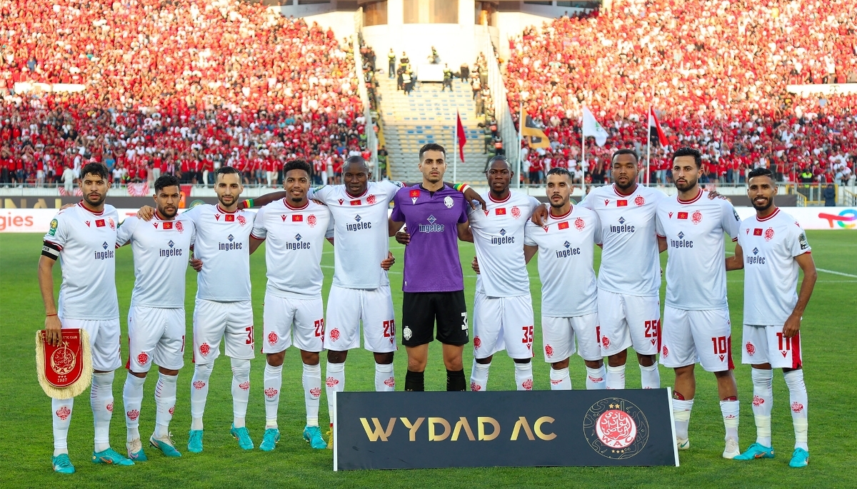 Players of Wydad AC in Casablanca, on 11 June 2023.