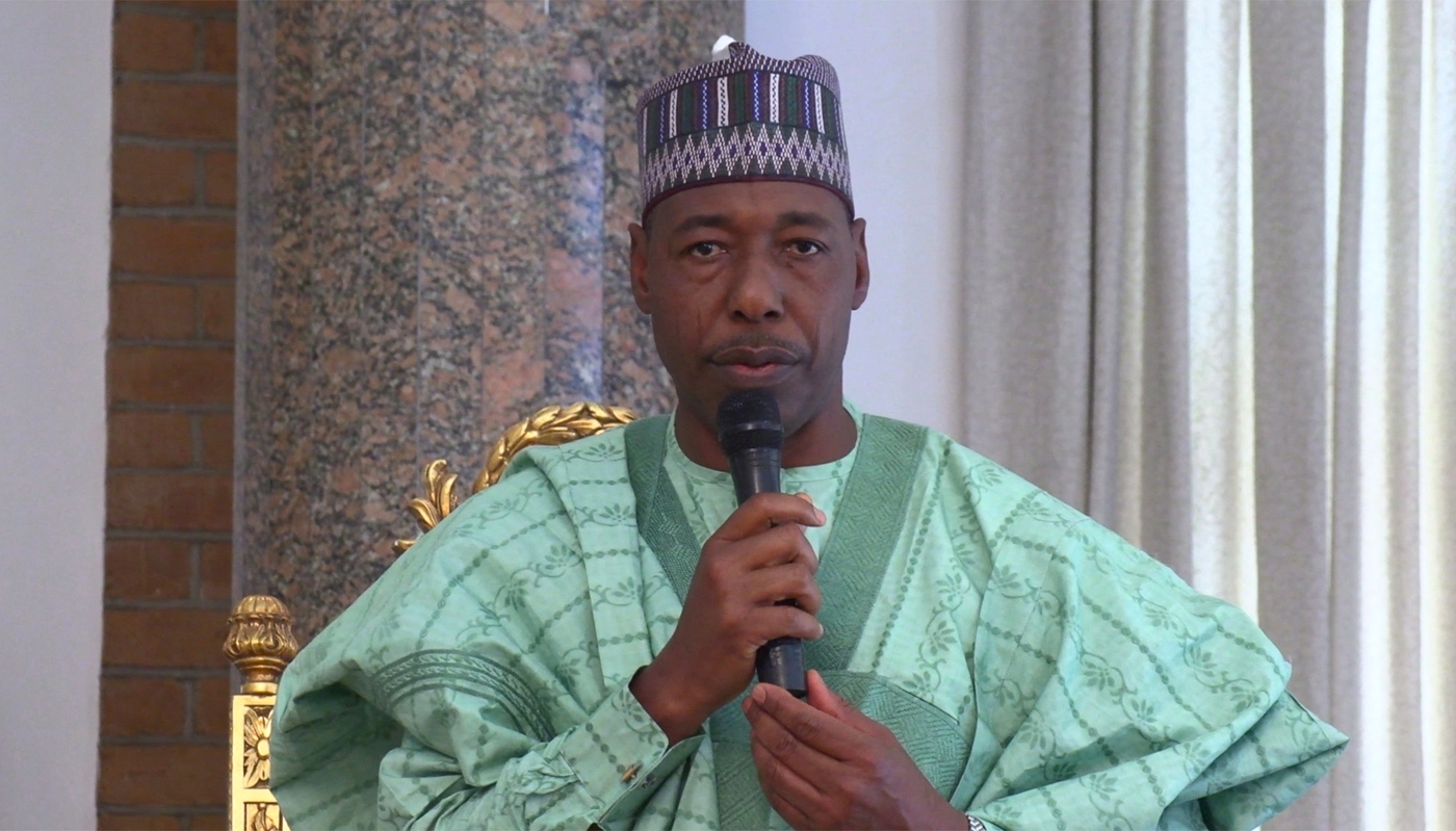 Babagana Umara Zulum, the governor of Borno State, in Maiduguri in February 2020.