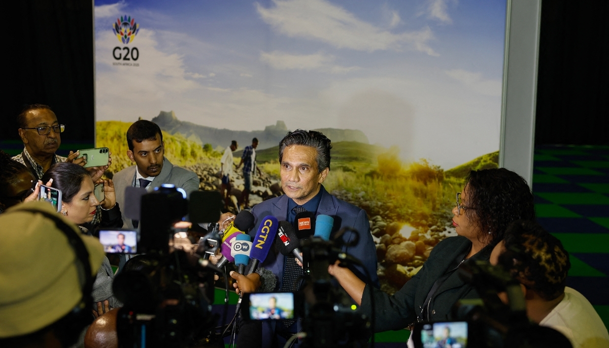 Zane Dangor, DG of South Africa's Foreign Ministry, in Johannesburg, on 20 February 2025.