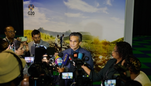 Zane Dangor, DG of South Africa's Foreign Ministry, in Johannesburg, on 20 February 2025.