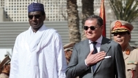 The Nigerien prime minister, Ali Lamine Zeine, and his counterpart from the Libyan Government of National Unity, Abdelhamid Dabaiba, in Tripoli on 15 June 2026.