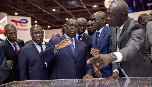Macky Sall, in July 2023, at the Invest in Senegal forum in Dakar.
