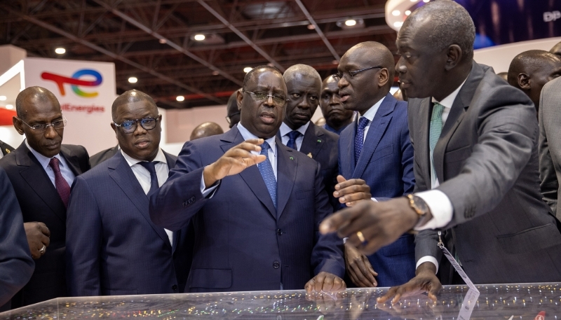 Macky Sall, in July 2023, at the Invest in Senegal forum in Dakar.