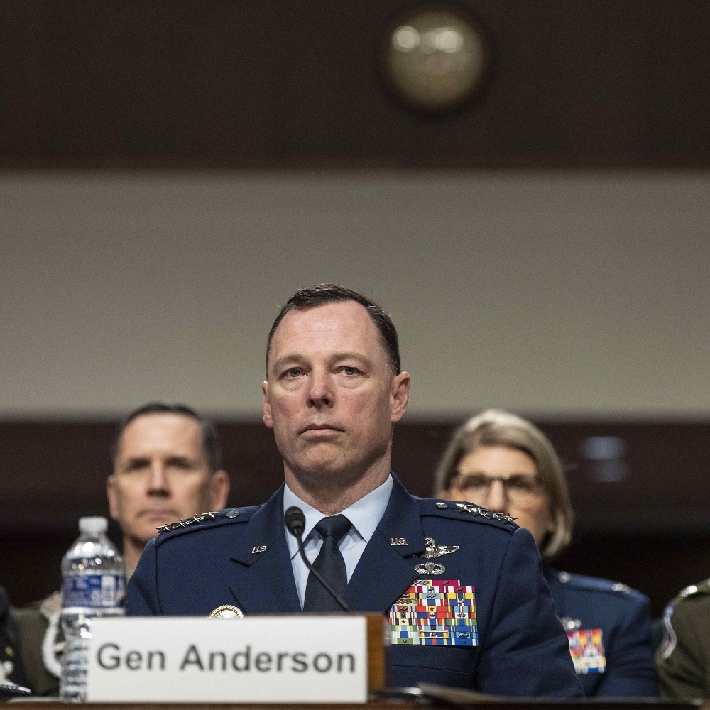 Africom Commander Dagvin Anderson speaking before the US Senate in Washington on 14 May 2026.
