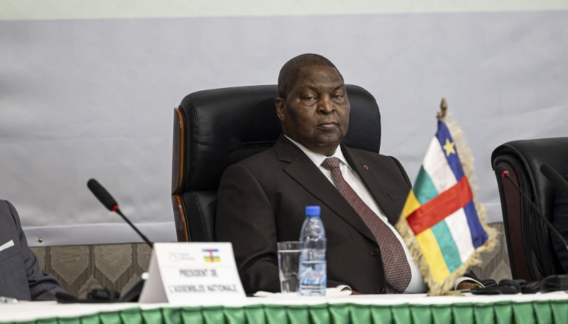 Faustin-Archange Touadéra in Bangui, March 2025.