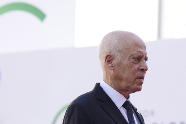 The Tunisian president, Kaïs Saïed.