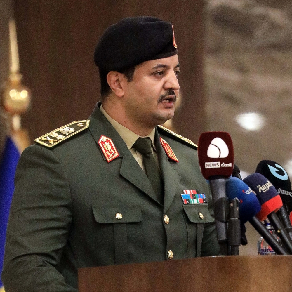 LNA Chief of Staff Khaled Haftar during a security conference in Benghazi on 10 February 2026.