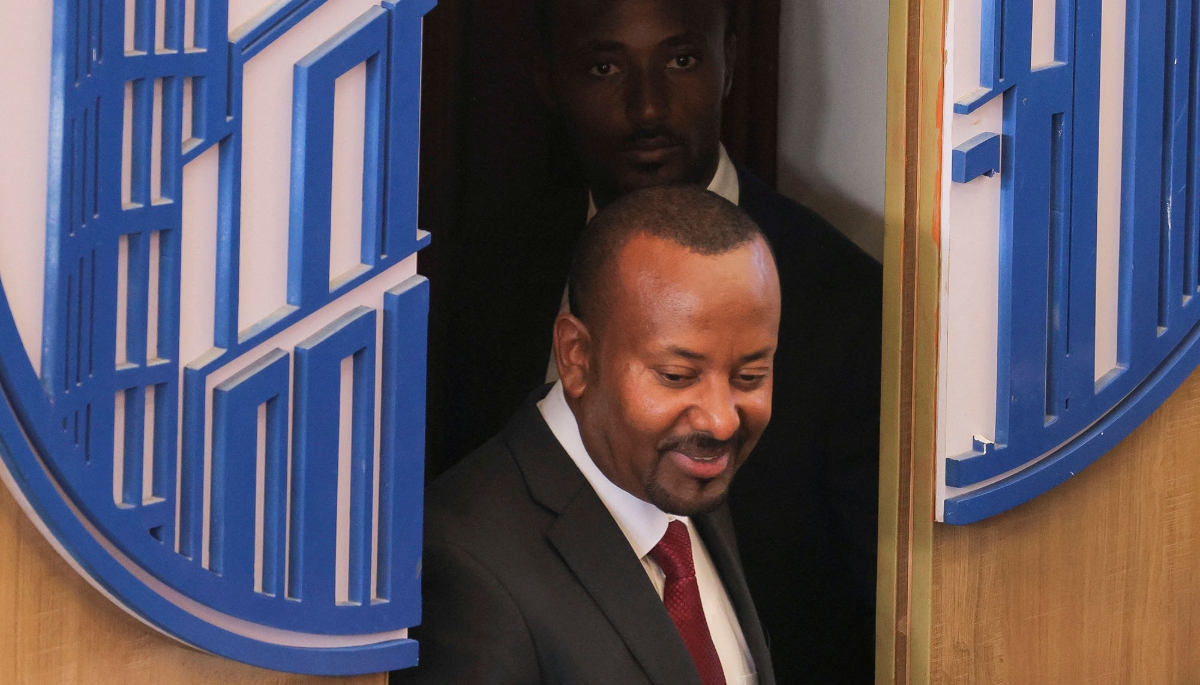 Ethiopia's PM Abiy Ahmed arrives at Parliament, Addis Ababa, 20 March 2025. 